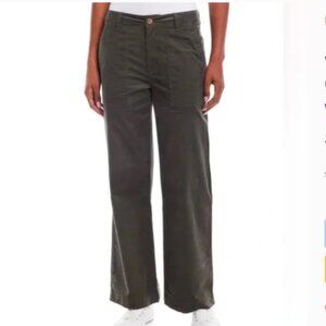 Weatherproof Vintage Wide-Leg Cords, Size 6 Khaki Green